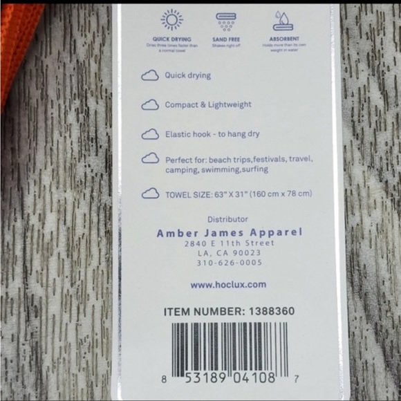 HOUSE OF CLOUDS NWT Microfiber Beach Towel “C” - Picture 5 of 6